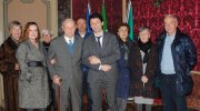 Radovan con familiari e Sindaco