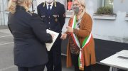 Consegna della decorazione alla Vice Comandante Maria Rosa Bricchi