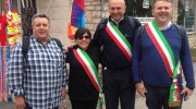 Da sinistra, Luigi Amore, Rosita Viola, Rosolino Azzali e Davide Viola (foto di repertoro)