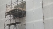 Cantiere alla scuola "Virgilio" dove si stanno completando i lavori di adeguamento sismico