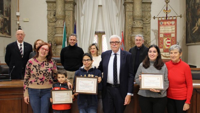 Premio di bontà Bittanti - Foto di gruppo con i premiati