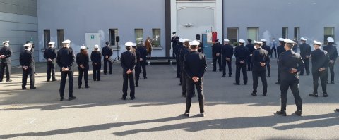 Cerimonia di consegna della decorazione "Campagna emergenza Covi-19 alla Polizia Locale