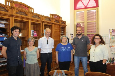 Da sinistra, Marco Bignelli, Silvia Corbari, Cesare Macconi, Donatella Boccali, Luca Zanacchi, Hager Salah Chaouch