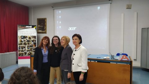 Da sinistra Patrizia Maestrelli, Mariavittoria Bertocchi, Urani Borodani. Maura  Ruggeri