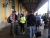 Interviste alla stazione ferroviaria